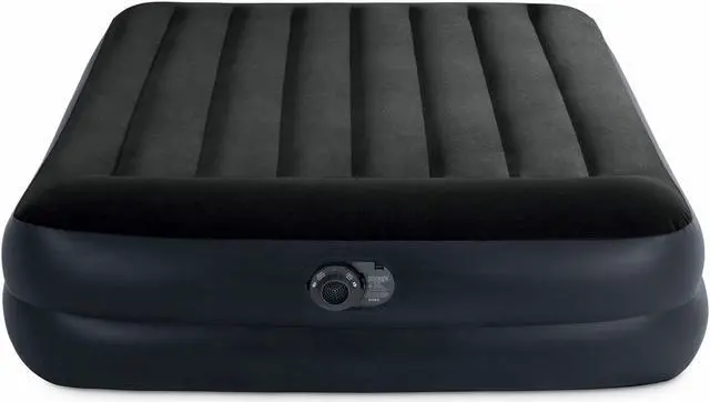 Alt view image 3 of 20 - Intex 64123ED Dura Beam Plus Pillow Raised Air Mattress w/ Built in Pump, Queen