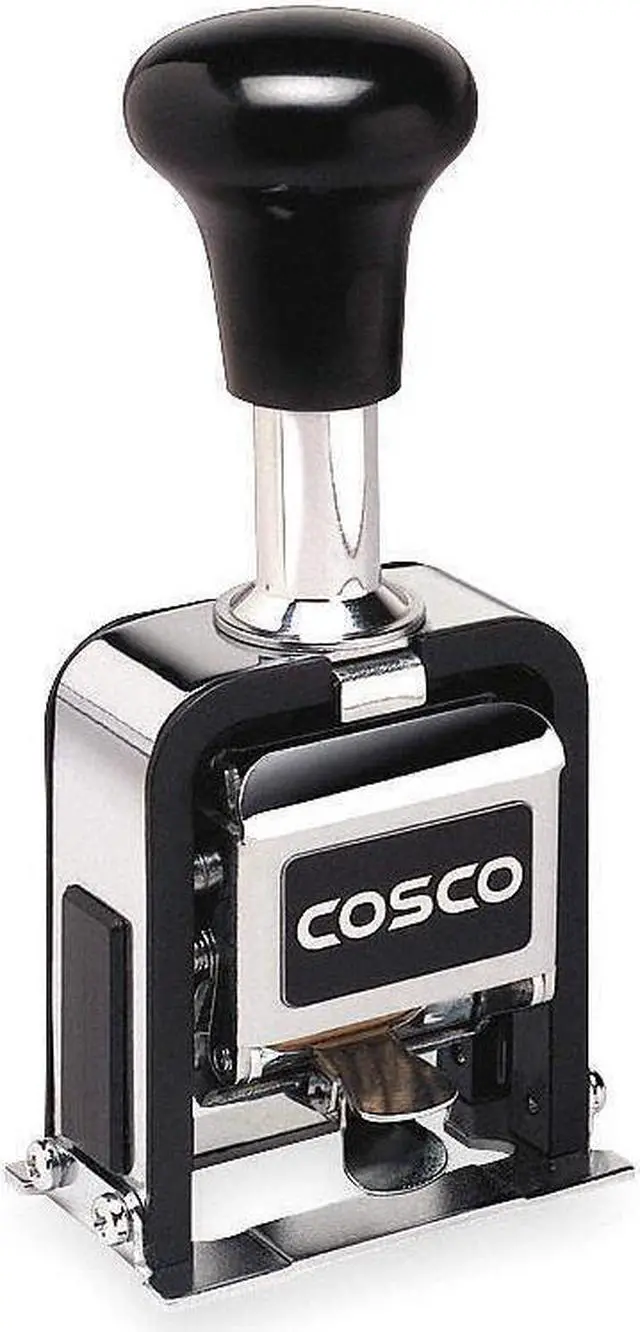 Alt view image 3 of 6 - COSCO 038731 Self-Ink Number Machine Stmp, 18 Font