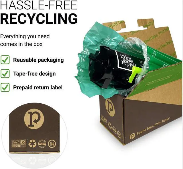 Alt view image 8 of 9 - Print.Save.Repeat. Lexmark 71B1HK0 Black High Yield Toner Cartridge for CS417, CS517, CX417, CX517 [6,000 Pages]