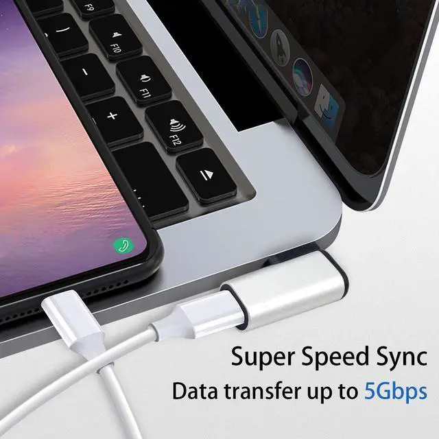 Alt view image 6 of 7 - Poyiccot USB C Female to USB A Male Right Angle Adapter, USB C to USB 3.0 Adapter 90 Degree USB C to USB Adapter, USB Type C to USB Coverter Sync & Charging Adapter for USB C Cable, Hubs, 2Pack