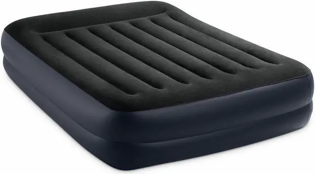 Main image of Intex 64123ED Dura Beam Plus Pillow Raised Air Mattress w/ Built in Pump, Queen