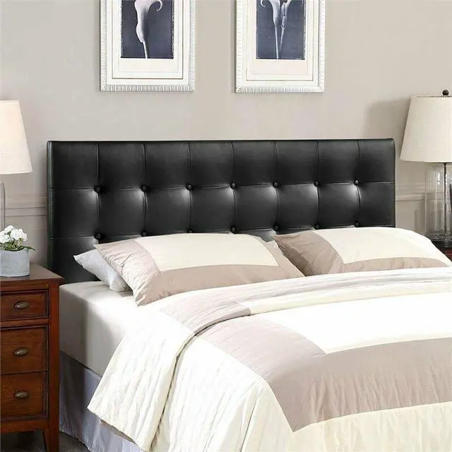Alt view image 4 of 8 - Modway Emily Full Vinyl Panel Headboard in Black