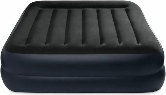 Alt view image 4 of 20 - Intex 64123ED Dura Beam Plus Pillow Raised Air Mattress w/ Built in Pump, Queen