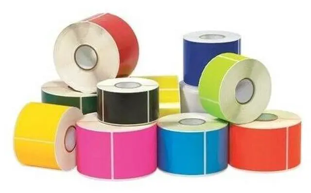 Alt view image 2 of 2 - Tape Logic DL639K 5 x 7 in. Fluorescent Pink Inventory Rectangle Labels - Roll of 500