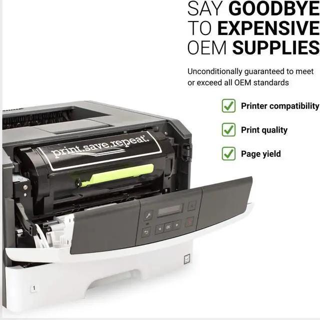 Alt view image 6 of 9 - Print.Save.Repeat. Lexmark 71B1HK0 Black High Yield Toner Cartridge for CS417, CS517, CX417, CX517 [6,000 Pages]