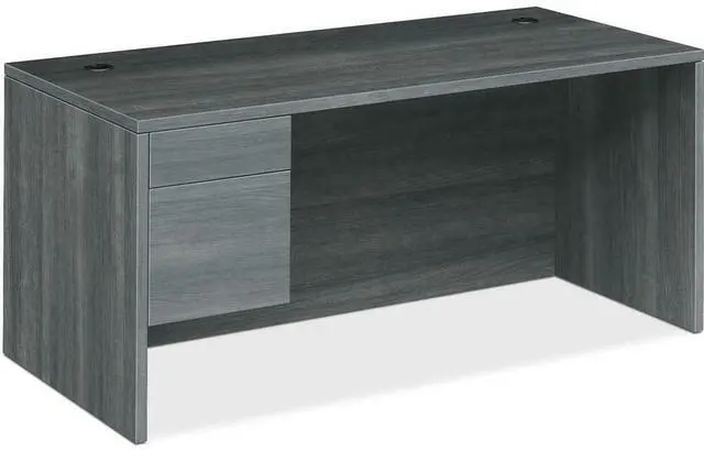 Alt view image 2 of 3 - HON 10500 Series Sterling Ash Laminate Desking - 66" x 30" x 29.5" - 2 x Box...