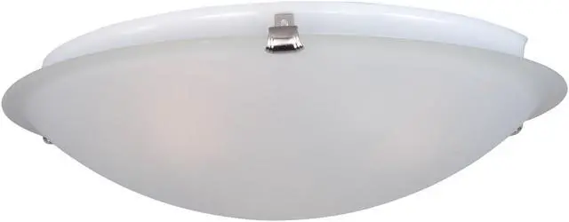 Alt view image 2 of 3 - Maxim 2680FTSN 4 x 12.5 in. Malaga 2-Light Flush Mount, Satin Nickel