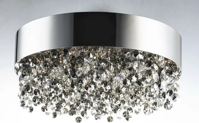 Alt view image 6 of 8 - Maxim 39650MSKPC 16 in. Mystic 11-Light LED Flush Mount Ceiling Light, Polished Chrome
