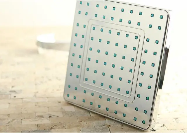 Alt view image 5 of 16 - Kingston Brass KX4641CK 8 in. Rainfall Square Showerhead with Shower Arm, 16 in. - Chrome