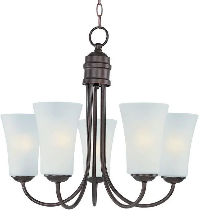 Alt view image 2 of 5 - Maxim 10045FTOI Logan 5-Light Chandelier, Oil Rubbed Bronze