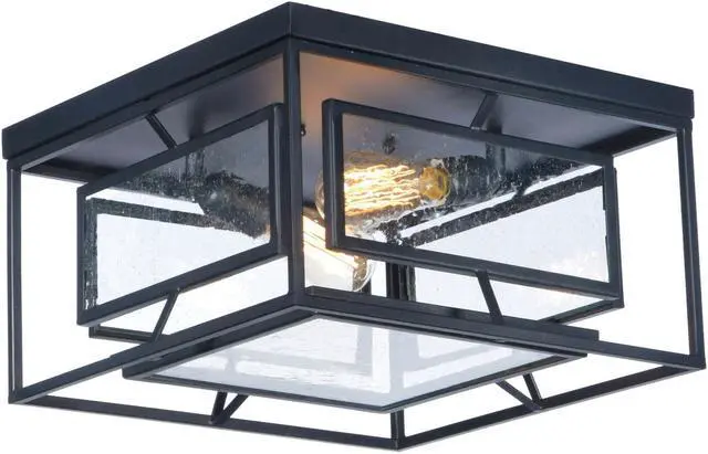 Alt view image 2 of 3 - Maxim 21670CDBK Era 2-Light Ceiling Lamp, Black