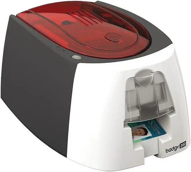 Alt view image 2 of 6 - Evolis Badgy200 ID Printer (B22U0000RS)