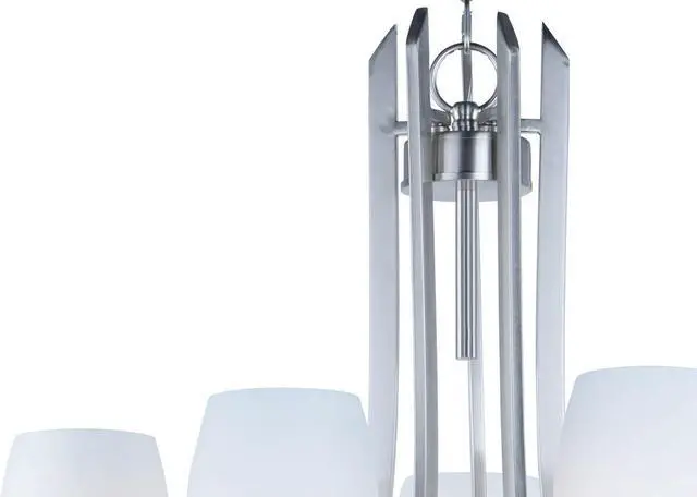 Alt view image 4 of 11 - Maxim 21655SWSN Taylor 5-Light Chandelier, Satin Nickel