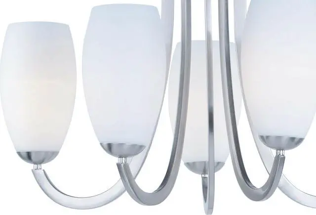 Alt view image 3 of 11 - Maxim 21655SWSN Taylor 5-Light Chandelier, Satin Nickel