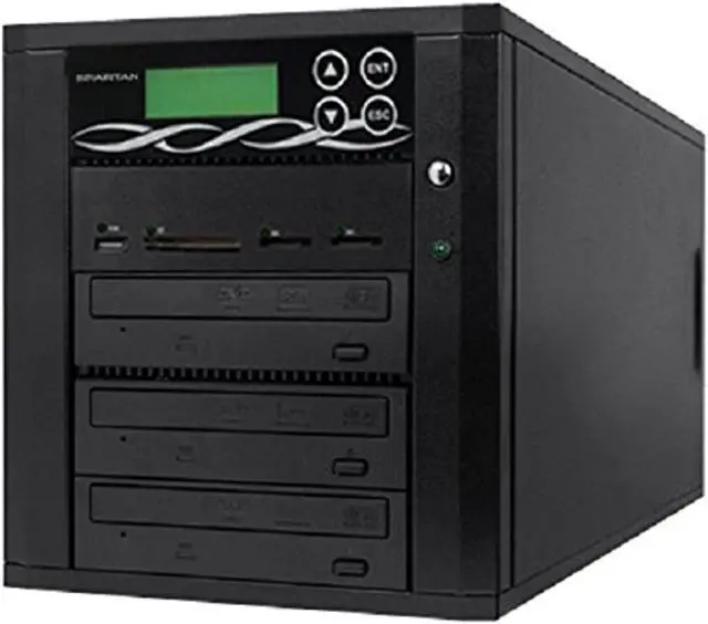 Alt view image 4 of 4 - EZ Dupe Media Mirror Flash Memory & Disc to Disc Duplicator with 1-2 DVD/CD Burners (with Memory Stick (MS), CompactFlash (CF), Secure Digital (SD), USB Slots) M902-SSP