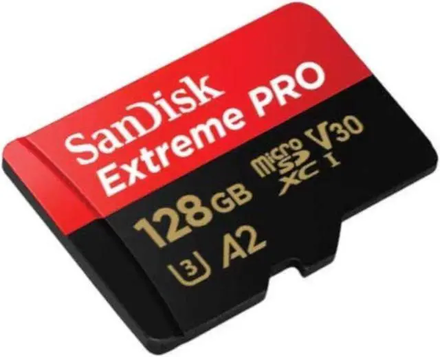 Alt view image 16 of 18 - SanDisk SDSQXCY-128G-GN6MA DCM 128GB 8p MSDXC r170MB/s w90MB/s Class 10 UHS-I U3 A2 V30 SanDisk Extreme Pro Micro Secure Digital Extended Capacity Card w/ Adapter