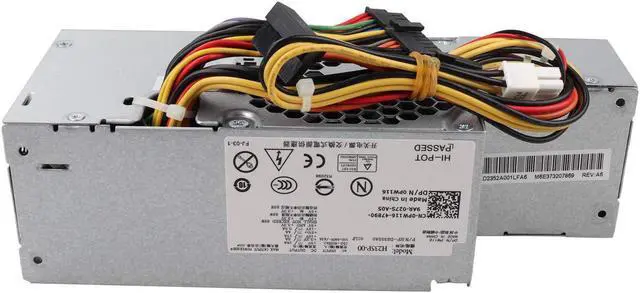 Main image of Fr610 Wu136 Pw116 67T67 Rm112 R224M 235W Power Supply Replacement For Dell Optiplex 580 760 780 960 980 Sff Systems, Model Numbers H235P-00 L235P-01 L235P-00 H235E-00 F235E-00 L235Es-00