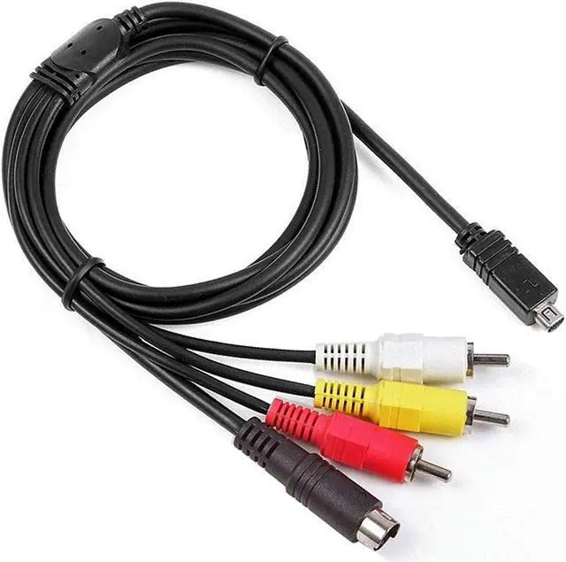 Main image of Antoble 5Ft Av A/V Audio Video Rca S-Video Cable Cord For Sony Camcorder Handycam Dcr-Hc28/E Dcr-Sx85/V/E/L Sx85/B/R And More Models With 10 Pin Output Connector