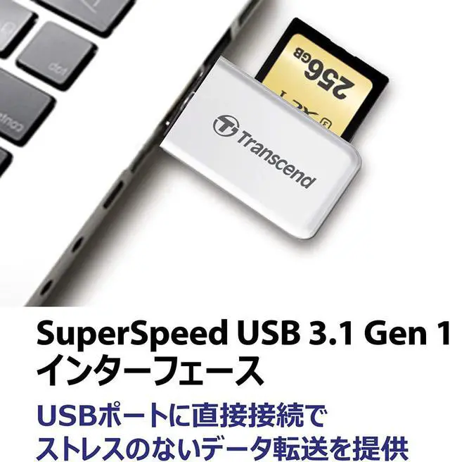 Alt view image 6 of 12 - Transcend TS-RDF5W USB 3.0 SuperSpeed SD/microSD Card Reader