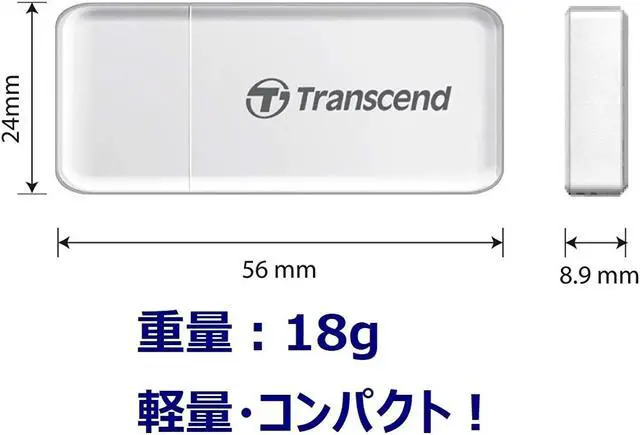 Alt view image 8 of 12 - Transcend TS-RDF5W USB 3.0 SuperSpeed SD/microSD Card Reader