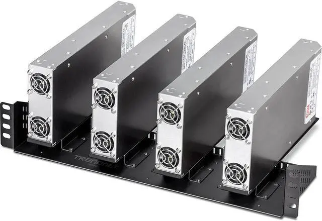 Alt view image 9 of 14 - TRENDnet TI-R4U, 19" Rackmount Industrial Power Supply Vertical Chassis for TI-RSP100048
