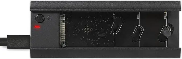 Alt view image 4 of 7 - Nexstar Sx, Usb 3.2 Gen 2X1 Type C M.2 Nvme/Sata Ssd Dock (Nst-D209C3-Bk)