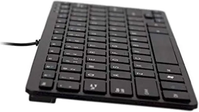 Alt view image 4 of 10 - R-Go Tools RGOECQYBL Compact Keyboard - Wired - USB 2.0 - QWERTY (US) - Plug and Play - Black