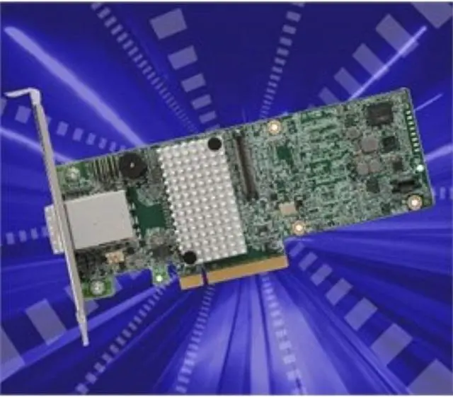 Alt view image 10 of 11 - LSI Logic Controller Card 05-25528-04 MegaRAID 9380-8e Single 8Port SATA/SAS PCI-Express 12Gb/s Low Profile Brown Box