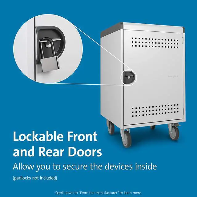 Alt view image 5 of 7 - Kensington Ac30 30-Bay Security Charging Cabinet (K62323Na)