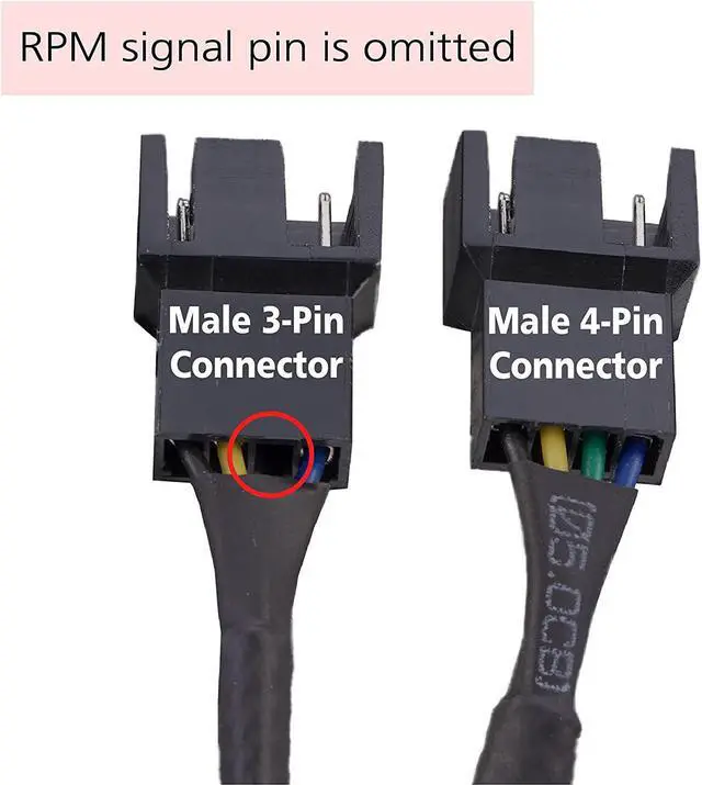 Alt view image 6 of 10 - Akasa AK-CBFA04-15 PWM fan splitter supports 2 PWM fans from a single motherboard PWM header
