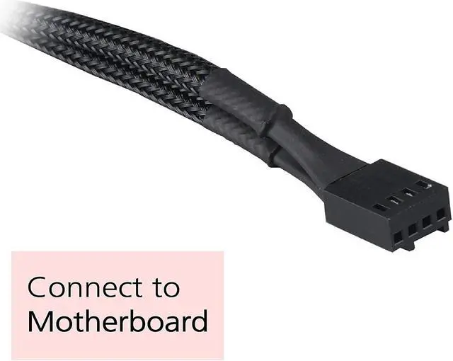Alt view image 7 of 10 - Akasa AK-CBFA04-15 PWM fan splitter supports 2 PWM fans from a single motherboard PWM header