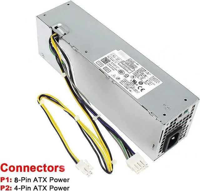 Alt view image 3 of 6 - 255W L255As-00 Ps-3261-2Df Replacement Power Supply Compatible With For Dell Optiplex 3020 7020 9020 Precision T1700 Small Form Factor (Sff) Systems Part Number: Yh9D7 R7Ppw Nt1Xp 3Xrj0 (White)