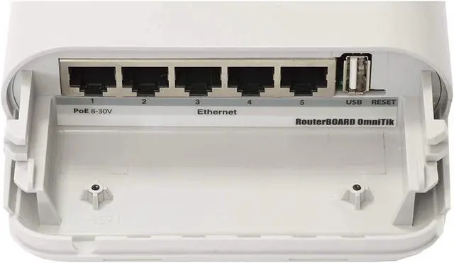 Alt view image 5 of 5 - Mikrotik OmniTIK U-5HnD, RBOmniTikU-5HnD. Weatherproof outdoor wireless AP, router, client and bridge, POE, OSL4.