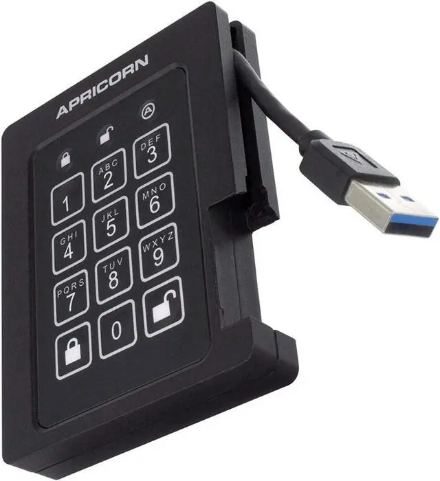 Alt view image 9 of 11 - Apricorn Aegis Padlock 2 TB SSD 256-Bit, FIPS 140-2 Level 2 Validated Ruggedized USB 3.0 Encrypted External Portable Drive (ASSD-3PL256-2TBF)