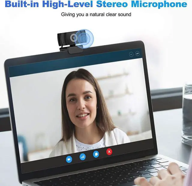 Alt view image 4 of 7 - Webcam with Microphone, Wansview Autofocus HD 1080P USB PC Web Camera with Privacy Cover for Laptop Computer Desktop, for Live Streaming, Zoom, Video Call, Online Meeting, Gaming