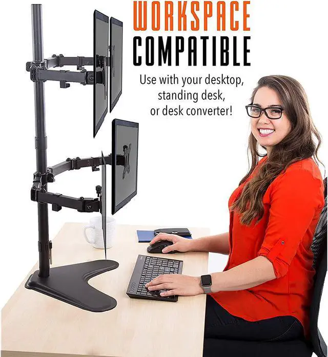 Alt view image 5 of 7 - Standard Monitor Mounts (Four Monitor Mount | Freestanding)