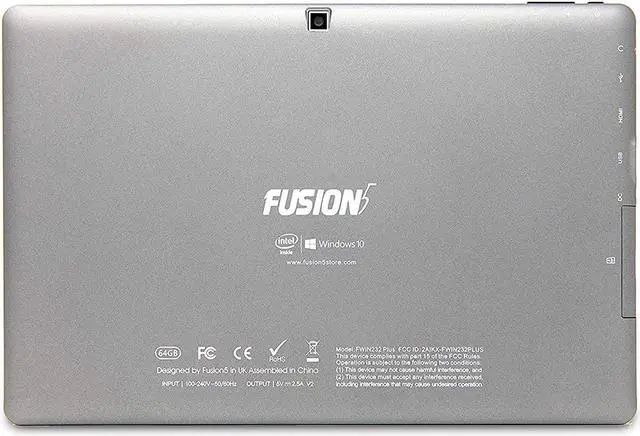 Alt view image 10 of 13 - 10" Windows 10 Fusion5 Ultra Slim Windows Tablet PC- (4GB RAM, 64GB Storage, FWIN232+ Model, Full Size USB 3.0, Intel Quad-core, 5MP and 2MP Dual Cameras, Bluetooth, October 2018 Model,Windows 10 S