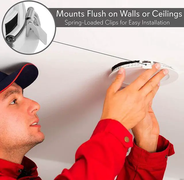 Alt view image 8 of 20 - Pyle PDIC4CBTL35B 3.5 in. Bluetooth Ceiling & Wall Speaker Kit