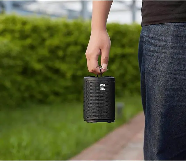 Alt view image 6 of 7 - Altec Lansing Hydramotion Wireless Bluetooth Speaker With 360 Degree Sound, Portable Ip67 Waterproof For Outdoors, Shockproof, Snowproof, Everything Proof, 12 Hour Playtime (Black)