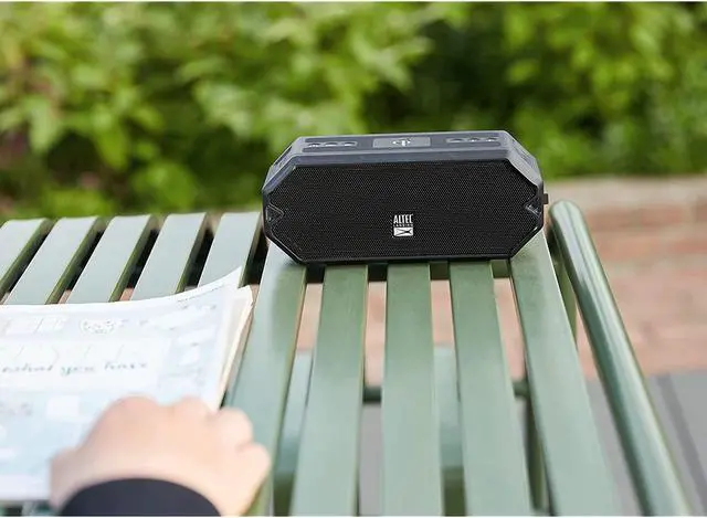 Alt view image 3 of 7 - Altec Lansing Hydrablast Wireless Portable Bluetooth Speaker, Ip67 Waterproof For Parties, Usb C Rechargeable Outdoor Speakers With Built In Phone Charger And Led Lights, 20 Hour Playtime (Black)