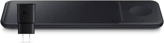 Main image of Samsung Electronics Wireless Charger Trio, Qi Compatible - Charge Up To 3 Devices At Once - For Galaxy Phones, Buds, Watches, And Apple Iphone Devices, Black (Us Version)