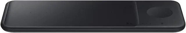 Alt view image 3 of 7 - Samsung Electronics Wireless Charger Trio, Qi Compatible - Charge Up To 3 Devices At Once - For Galaxy Phones, Buds, Watches, And Apple Iphone Devices, Black (Us Version)