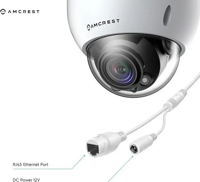 Alt view image 6 of 7 - Amcrest 4K Optical Zoom AI POE Camera, Varifocal 8MP Outdoor POE IP Camera Dome, Face/Human/Vehicle Detection, 2.7mm~13.5mm Lens, IP67, 5X Optical Zoom, (IP8M-VD2893EW-AI)