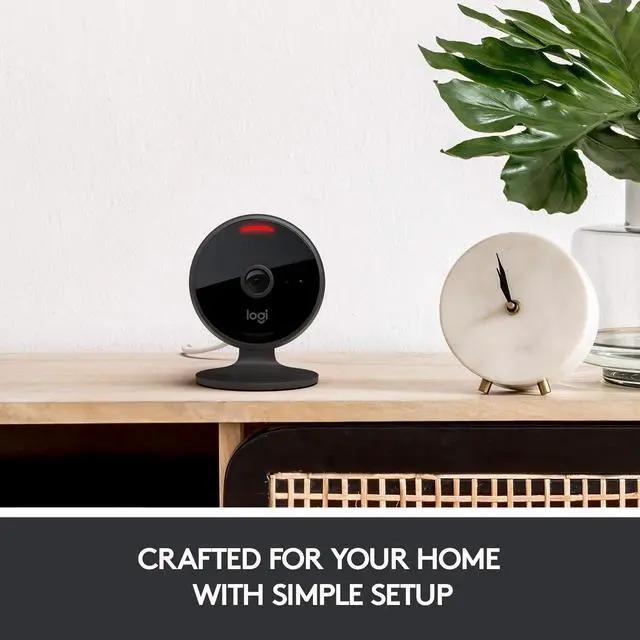 Alt view image 2 of 7 - Logitech Circle View Weatherproof Wired Home Security Camera With Logitech View Video, 180° Wide Angle, 1080P Hd, Night Vision, 2-Way Audio, Tilt For Privacy, Encrypted, Apple Homekit Secure Video
