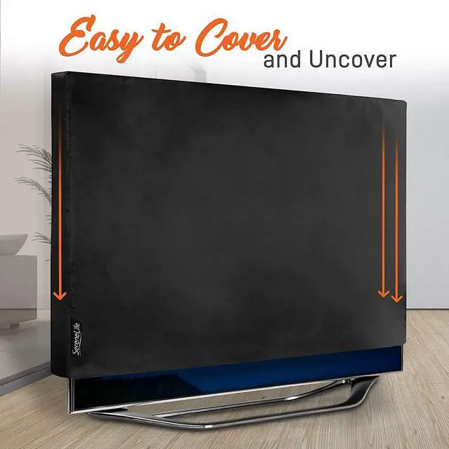 Alt view image 5 of 7 - Waterproof Outdoor Tv Cover 42" - Full Flat Screen Tv Protective Cover Indoor/Outdoor Television Cover - Weatherproof, Dust-Proof Tv Screen Protector W/ 360° Coverage - Serenelife Sltvc42