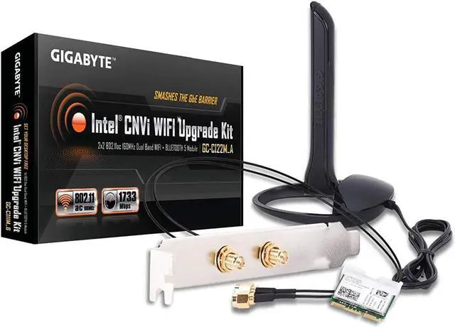 Alt view image 8 of 9 - Gigabyte Dual-Band GC-CI22M_A Intel CNVi WIFI Upgrade Kit Bluetooth 5 Fit CNVi slot H370 B360 H310 series