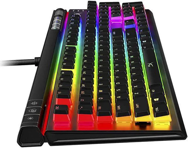 Alt view image 18 of 20 - HyperX Alloy Elite 2 Mechanical Gaming Keyboard, Software-Controlled Light & Macro Customization, ABS Pudding Keycaps, Media Controls, RGB LED Backlit - Linear Switch, HyperX Red