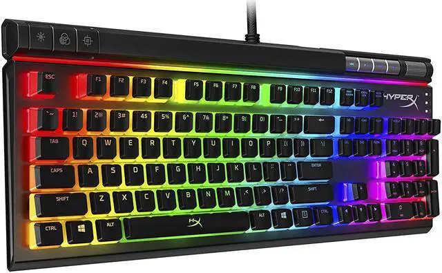 Alt view image 16 of 20 - HyperX Alloy Elite 2 Mechanical Gaming Keyboard, Software-Controlled Light & Macro Customization, ABS Pudding Keycaps, Media Controls, RGB LED Backlit - Linear Switch, HyperX Red