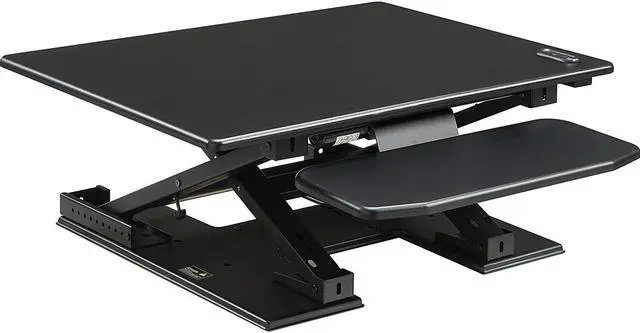 Alt view image 4 of 11 - Lorell LLR99552 Sit-to-Stand Electric Monitor Desk Riser