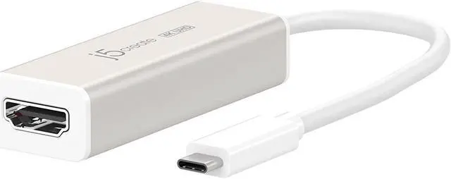 Alt view image 5 of 14 - USB C to HDMI Adapter Cable by j5create | 4K@60Hz Type C Dongle Connects External Monitor Display, HDTV, Projector for MacBook, Chromebook, Laptops, Phones, Tablets, PC with USB-C Port